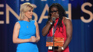 Tamyra Mensah-Stock, first Black female wrestling Olympic gold medalist, wins 'Most Valuable Patriot'