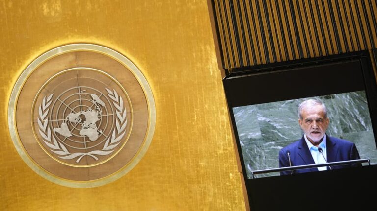 Iran spouts 'propaganda' from UN podium, calls on Middle East to unite behind Tehran