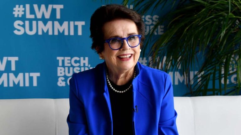 Billie Jean King makes history as the first individual female athlete to be awarded Congressional Gold Medal