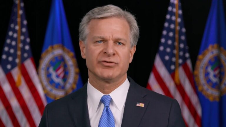 FBI director addresses the indictment of three Iranian cyber actors