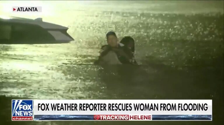 Hurricane Helene: FOX Weather meteorologist rescues woman from car during live shot as floodwaters rise