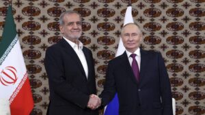 Vladimir Putin meets with Iranian President Pezeshkian to celebrate 'very close' relationship