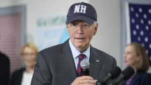 Biden calls for Trump to be 'politically' locked up at New Hampshire event