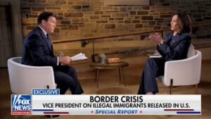 Kamala Harris repeatedly pivots to Trump when grilled on immigration record in Fox News interview