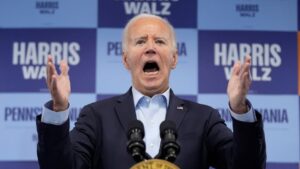 Biden calls Trump supporters 'garbage' during Harris campaign call as VP calls for unity at Ellipse rally