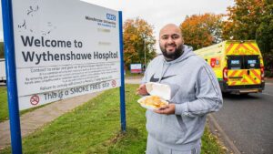 Man says he gets his food fix in hospital cafeterias: 'Well worth a visit'