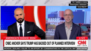 CNN anchor calls out Harris campaign after spokesman knocks Trump's 'mental acuity' for turning down interview