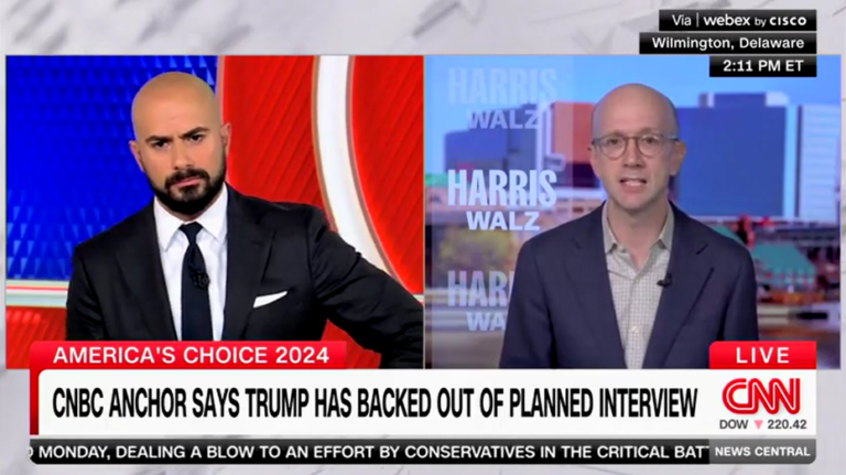 CNN anchor calls out Harris campaign after spokesman knocks Trump's 'mental acuity' for turning down interview