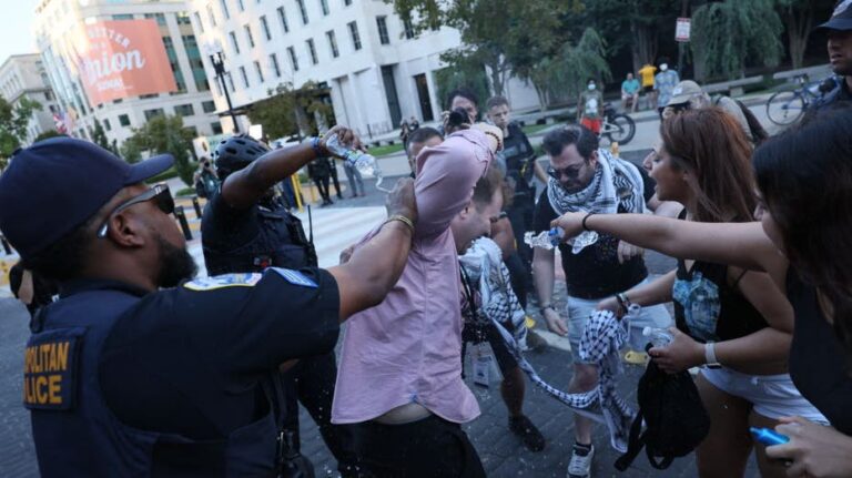 Anti-Israel protester lights himself on fire outside of White House