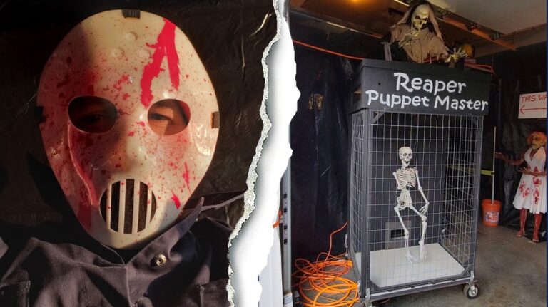 Man spends thousands for Halloween turning his garage into ultimate haunted house