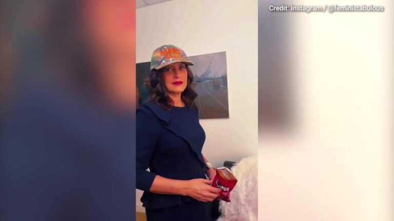 Michigan Gov. Gretchen Whitmer feeds podcaster a Dorito in viral video