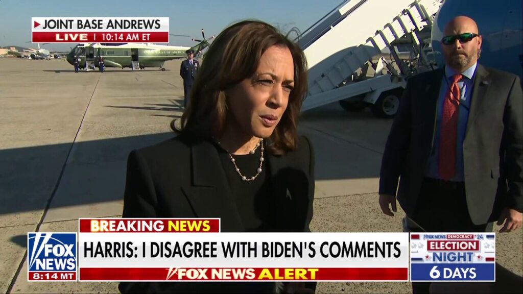 Harris responds to Biden's 'garbage' insult: 'I strongly disagree'