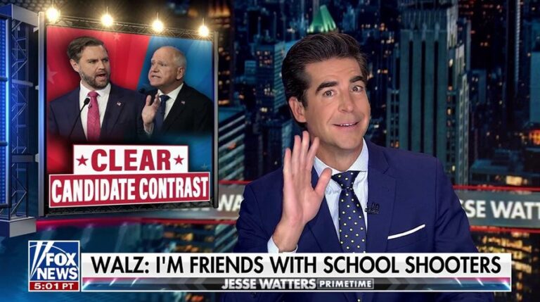 JESSE WATTERS: Walz was Minnesota nice when Democrats wanted Minnesota nasty