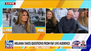 Melania Trump tells 'Fox & Friends' she wants America to be safe, prosperous