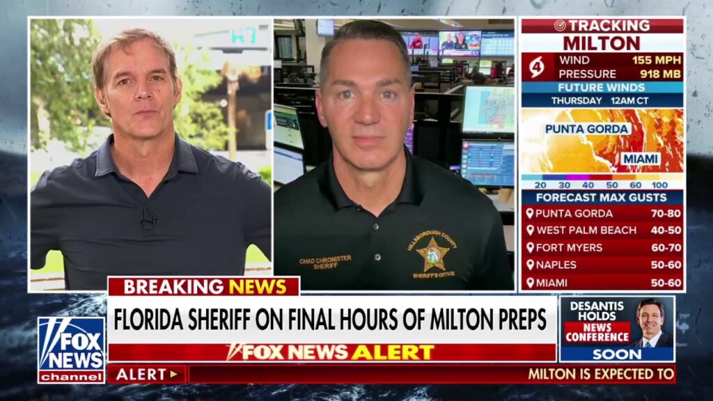 Florida sheriff warns of 'catastrophic results' from Hurricane Milton