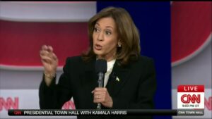 Harris doubles down on 'fascist' comments at start of CNN town hall: 'unstable'