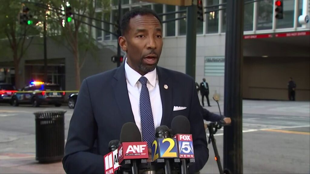 Atlanta officials provide update on luxury hotel barricade, shooting incident