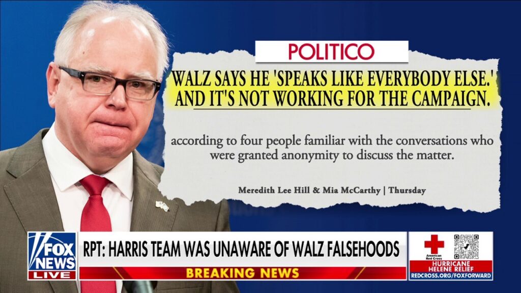 Harris team unaware of Walz falsehoods, report says