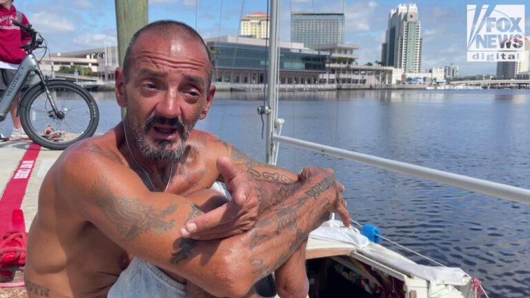 Viral Florida man 'Lieutenant Dan' explains how he survived Hurricane Milton in boat