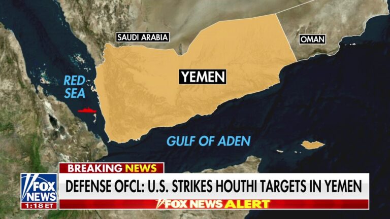 Defense officials confirm US launched strikes against Houthi targets in Yemen