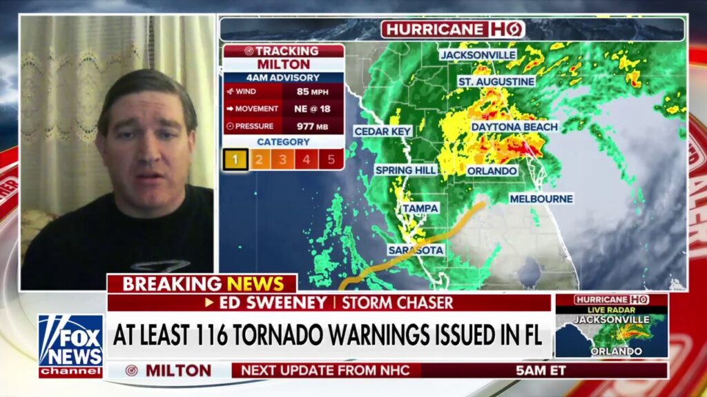 At least 116 tornado warnings issued in Florida as Milton makes landfall