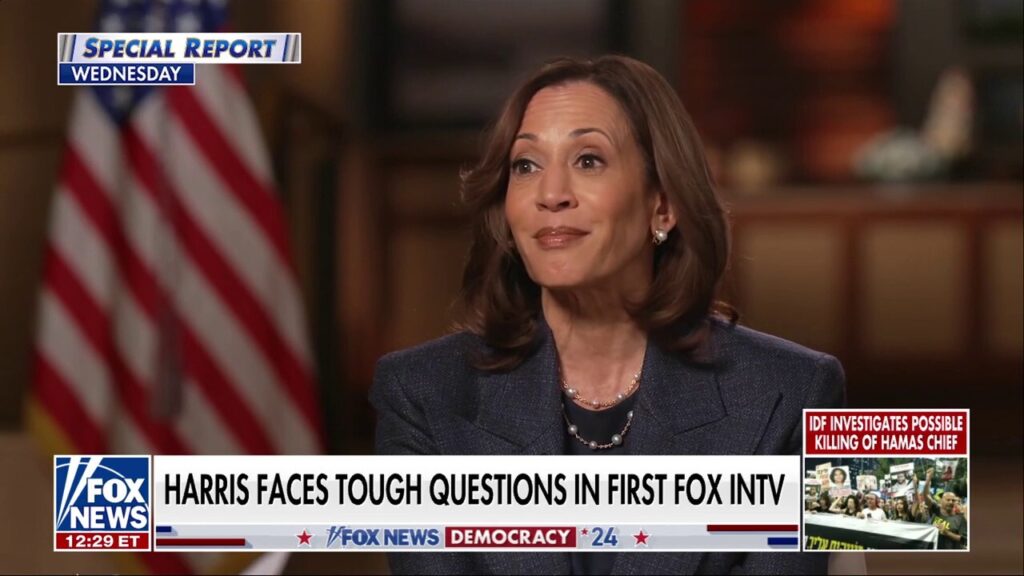 Harris arrived late to Bret Baier interview, aides waved to 'wrap' up