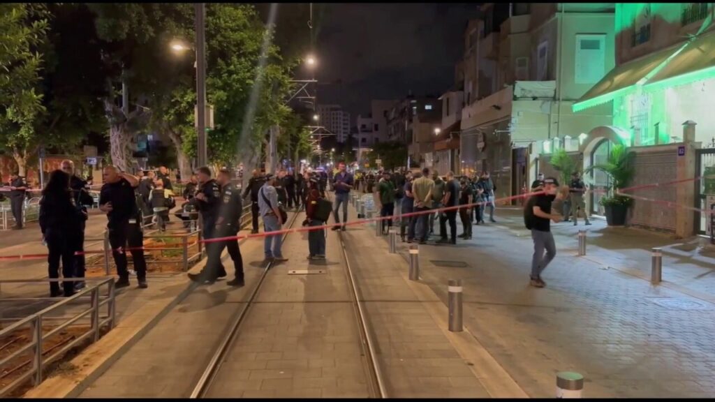 Aftermath of recent terror attack in the Tel Aviv area