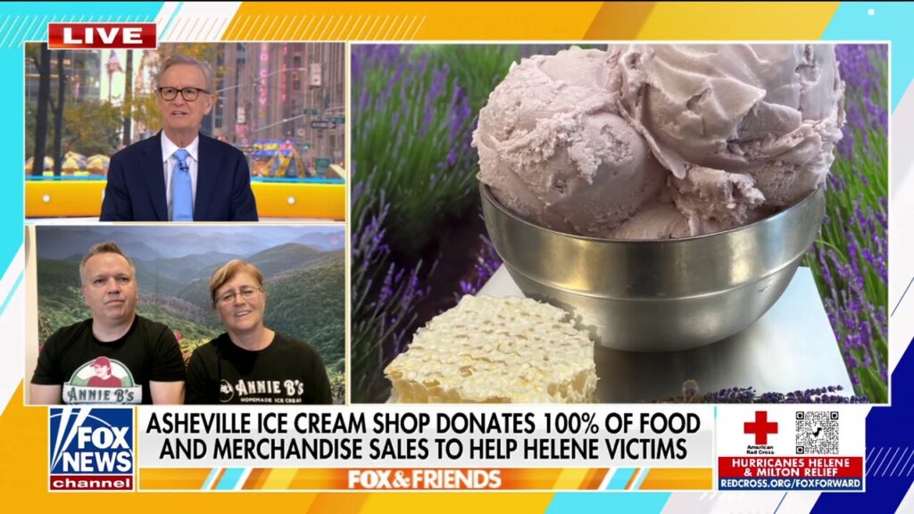 Asheville ice cream shop owners donating sales to Hurricane Helene victims