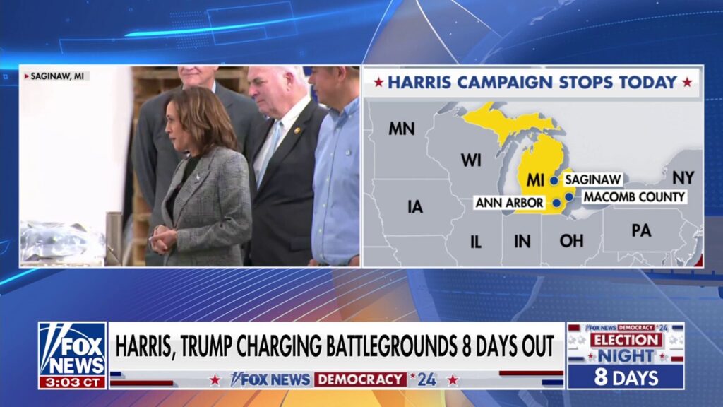 Kamala Harris stumps in Michigan in final days of 2024 race