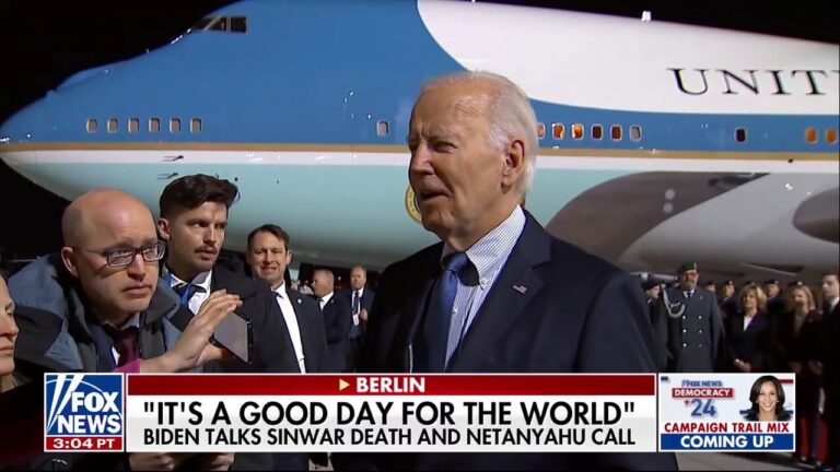 Biden congratulates Israeli prime minister following death of Hamas leader