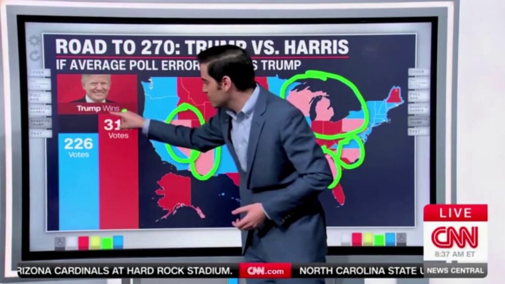 CNN's data guru says there is good chance of 'relative blowout in the electoral college'