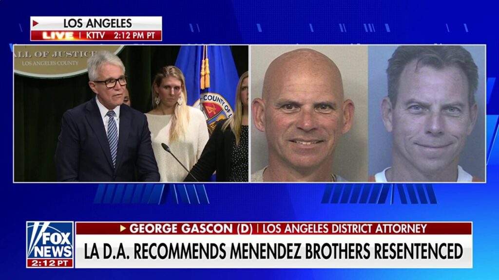 Los Angeles DA recommends resentencing for Menendez brothers