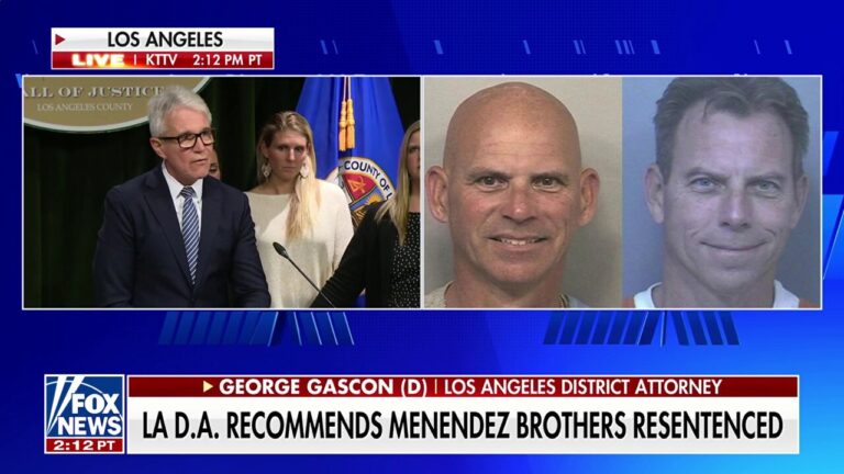 Los Angeles DA recommends resentencing for Menendez brothers