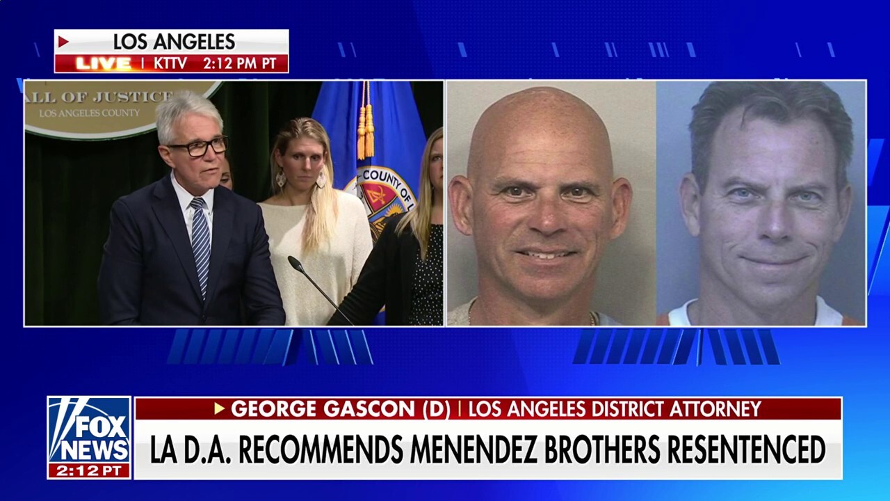 Los Angeles DA recommends resentencing for Menendez brothers