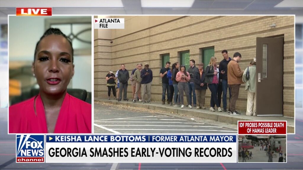 Georgia shatters early voting records as campaigns enter home stretch in battleground state