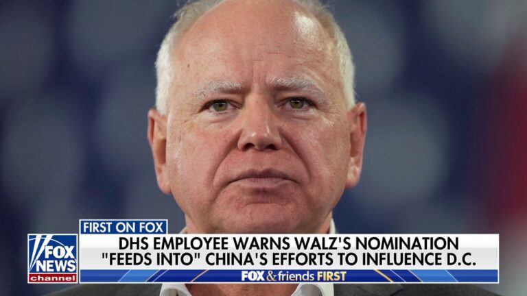 DHS employee warns Tim Walz's nomination 'feeds into' China's effort to influence US