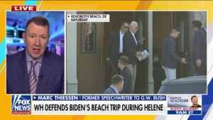 White House tries to defend Biden's beach trip during historic Hurricane Helene