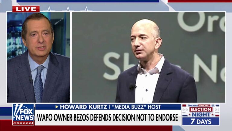 Bezos’ ‘colossal blunder’ has set Washington Post back 10 years, Howard Kurtz says