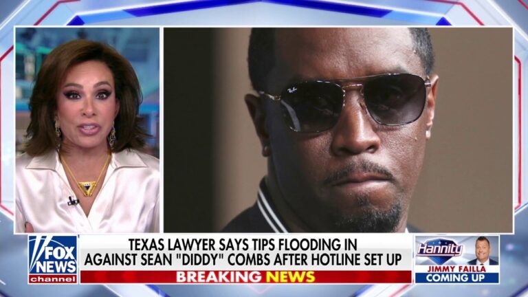 Judge Jeanine: There is no question Diddy is in big trouble