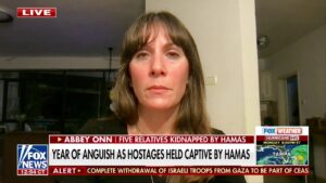 Woman with relatives kidnapped by Hamas: 'It feels as raw and painful as it did a year ago'