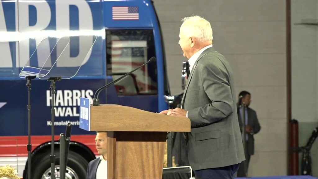 Tim Walz shares his thoughts on last night's debate