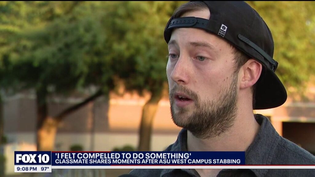 Arizona State University student springs into action to help classmate during stabbing attack