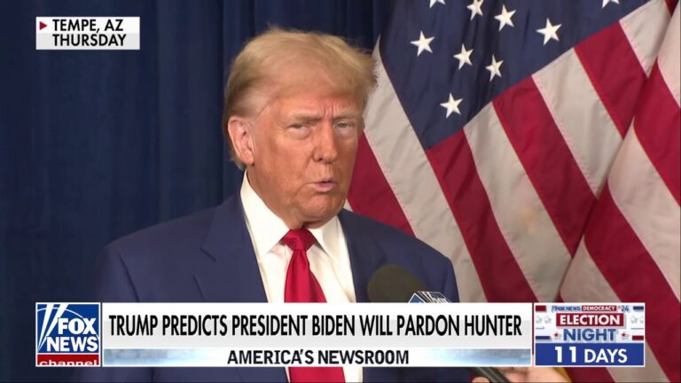 Trump refuses to rule out pardoning Hunter Biden if he wins re-election