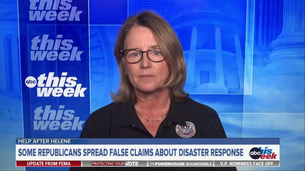 FEMA Administrator Deanne Criswell claims false information spreading about disaster relief money