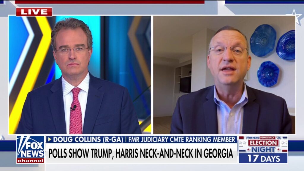 Trump likely ahead by two or three points in Georgia, former Rep. Doug Collins says: 'Momentum is on his side'