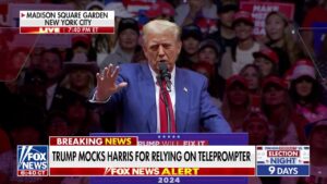 Trump mocks Kamala Harris' reliance on teleprompters: 'She was gone'