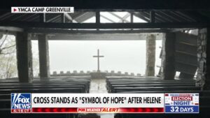 Cross stands at South Carolina chapel as 'symbol of hope' despite Helene's damage