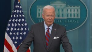 President Biden joins White House press briefing, says he's 'in constant contact' with Kamala Harris