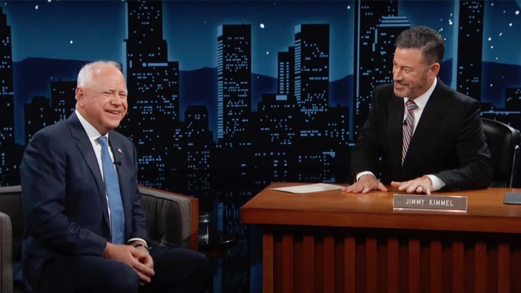 Tim Walz makes a gaffe on 'Jimmy Kimmel Live'