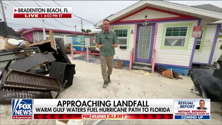 Hurricane Milton creeps toward the gulf coast of Florida